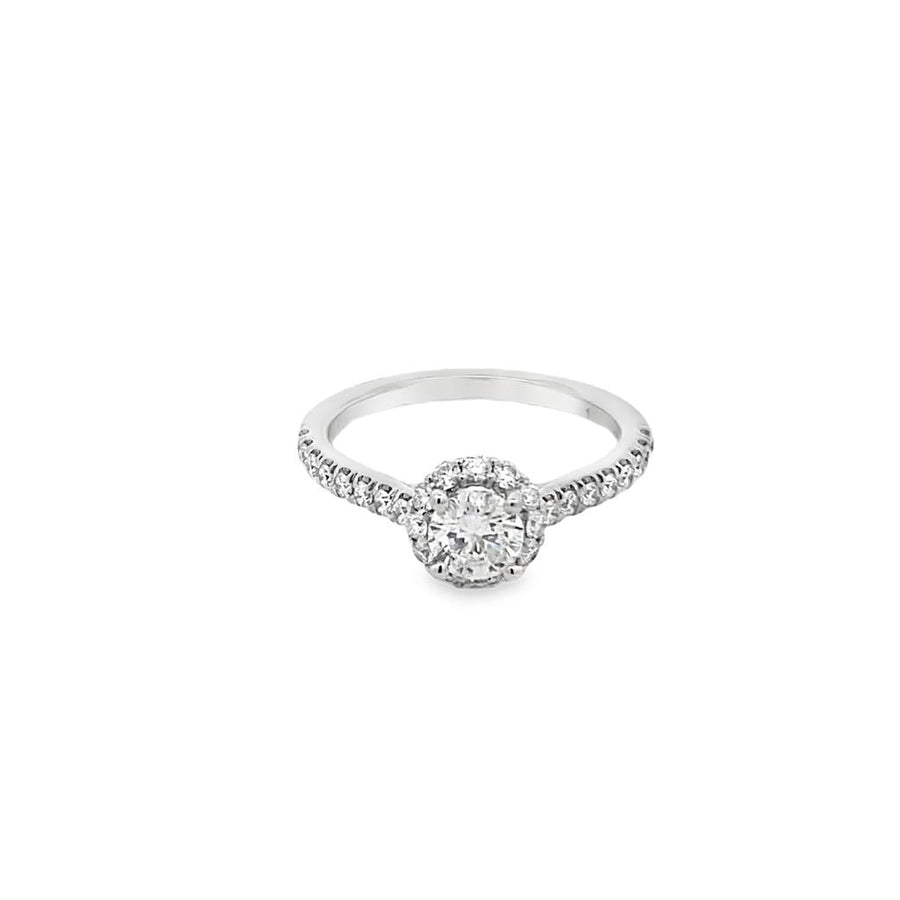 Diamond Halo Engagement Ring