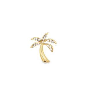 Estate Diamond Palm Tree Pendant