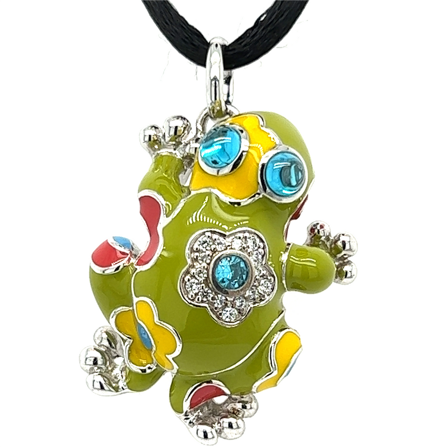 Estate Belle Etoile Frog Pendant