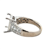 Baguette & Round Diamond Semi Mount