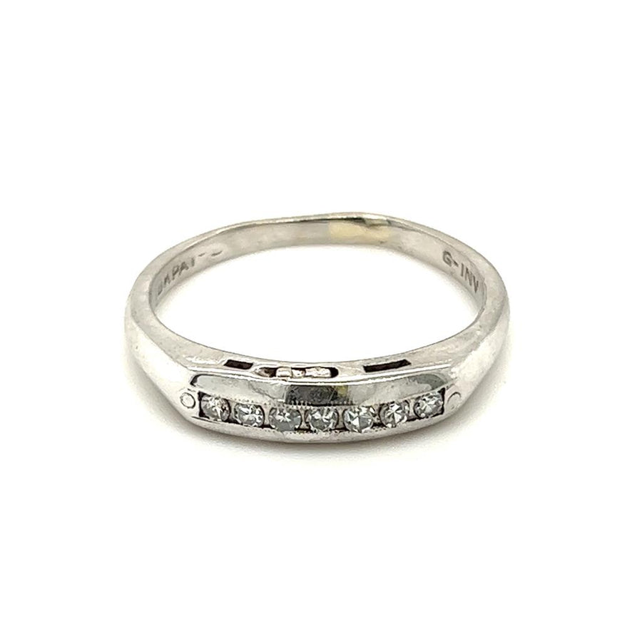 Estate Vintage Diamond Wedding Band