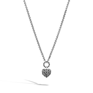 John Hardy Classic Chain Heart Pendant Necklace in Silver