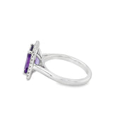 Coast Diamond Emerald Cut Amethyst Ring