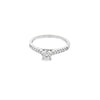 Lady's White 18 Karat Cathedral Engagement Ring