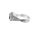 Ceylon Sapphire and Diamond Ring