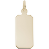 Rembrandt Charms Dog Tag-Classic Series Charm 14k Gold