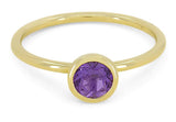 Amethyst 14 Karat Yellow Fashion Ring