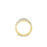 Nelson Curved Double Row Diamond Ring Guard