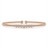 Lady's Rosé 18 Karat Bujukan Bracelet Length 6.25 With 28 = 0.14TW Rou