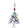Rembrandt Charms Christmas Tree with Ornaments Charm Sterling Silver
