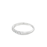 Lady's White 18 Karat Fishtail Wedding/Anniversary Ring Size 6.75 11 =