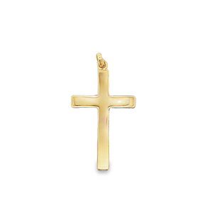 Yellow 14 Karat 40.00X21.05mm Cross Estate Jewelry Gram Weight: 2.74