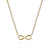 Gabriel & Co. Fashion 14K Yellow Gold Infinity Pendant Necklace