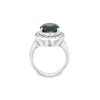 Estate Green Tourmaline and Diamond Fashion Ring