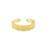 Yellow 14 Karat Engraved Adjus