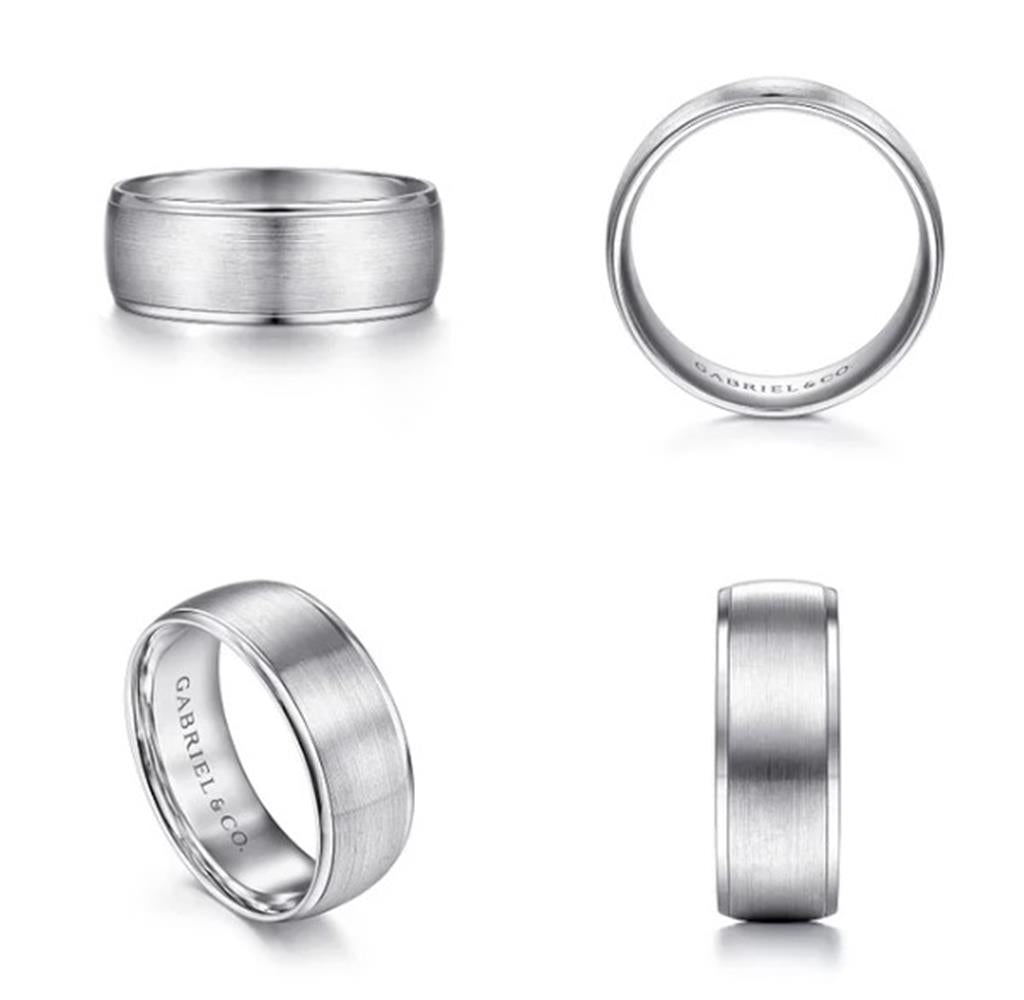 Gold Wedding Bands  -  Men'