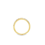 Lady's White 18 Karat Fishtail Wedding/Anniversary Ring Size 6.75 11 =