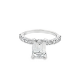 Estate Emerald Cut Diamond Engagement Ring