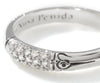 John Hardy Sterling Silver Bamboo Heritage Pave Diamond Slim Ring