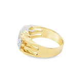 Gentleman's Three Stone Diamond Ring