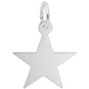 Rembrandt Charms Star-Classic Series Charm Sterling Silver