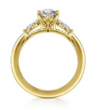 Gabriel & Co. Karat Accented Marquise Engagement Ring Mounting