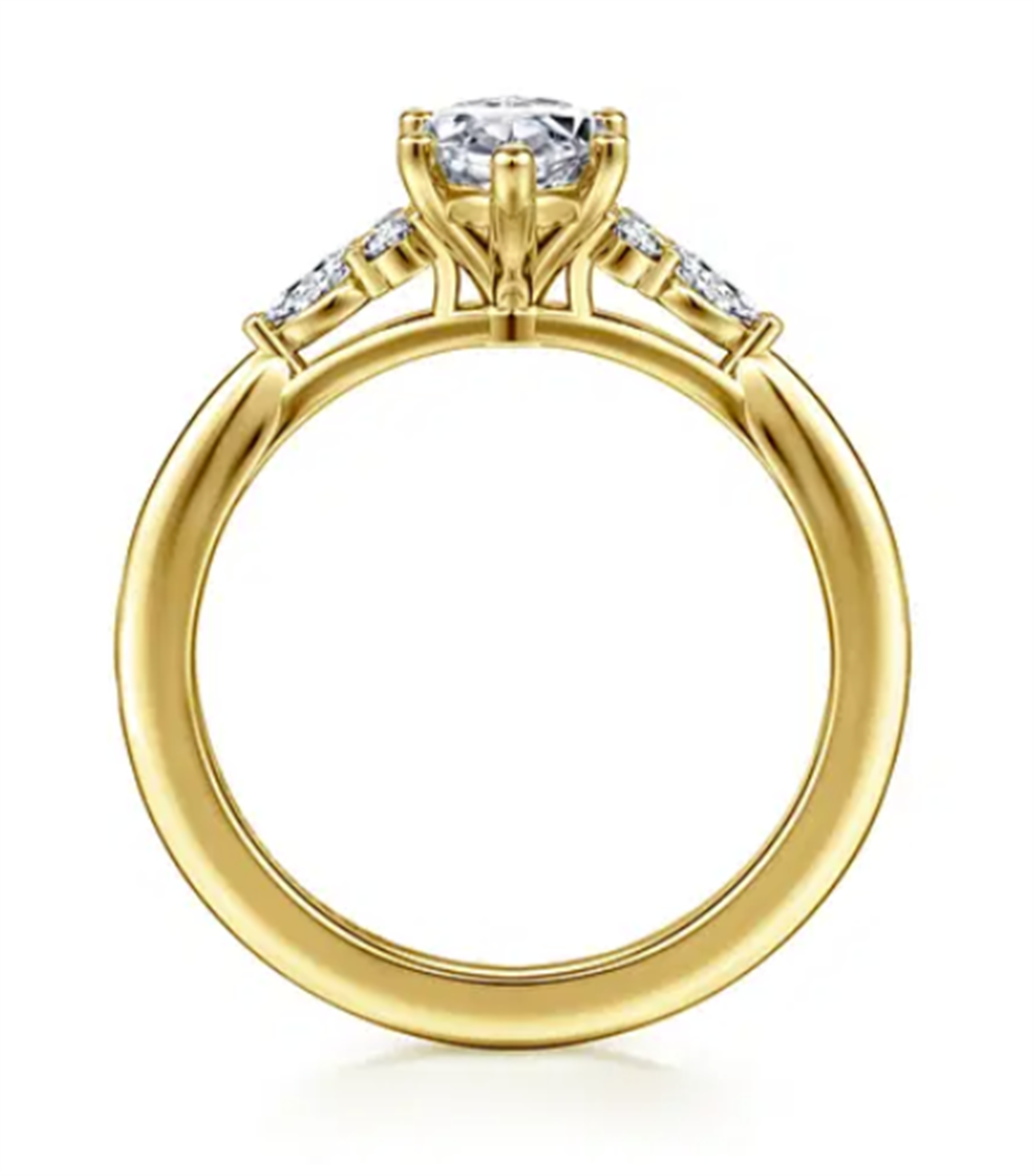Gabriel & Co. Karat Accented Marquise Engagement Ring Mounting