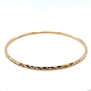 Estate Engraved Bangle Bracelet