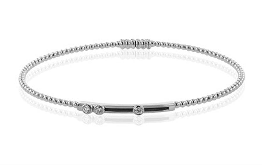 Simon G. Moving Diamond Beaded Bangle Bracelet