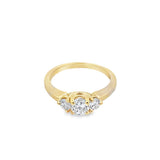 Three Stone Diamond Engagement Ring
