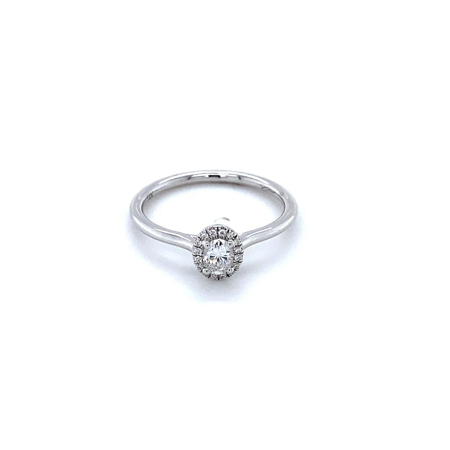 Coast Diamond Small Oval Halo Ring Mounting