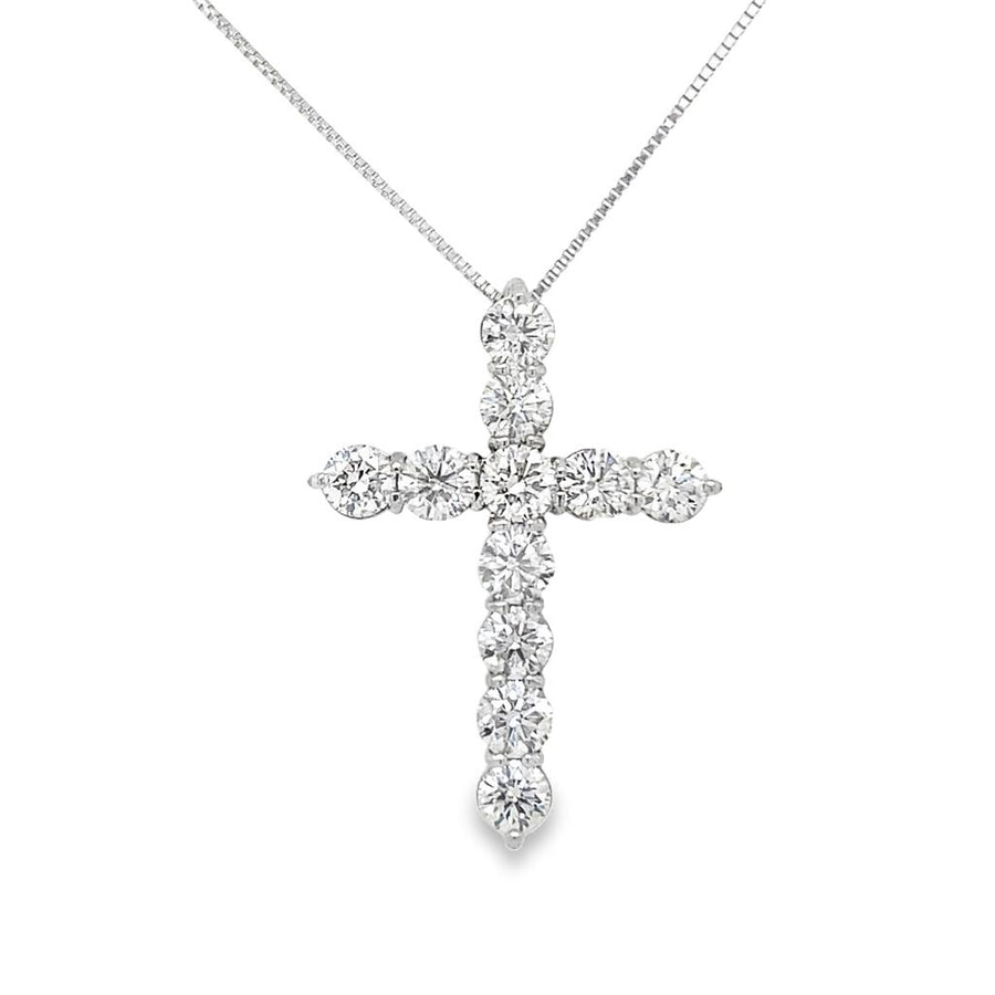 Large Diamond Cross Necklace