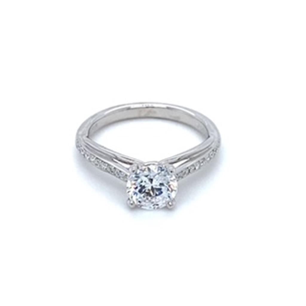Coast Diamond Cathedral Style Diamond Engagement Ring Mounting