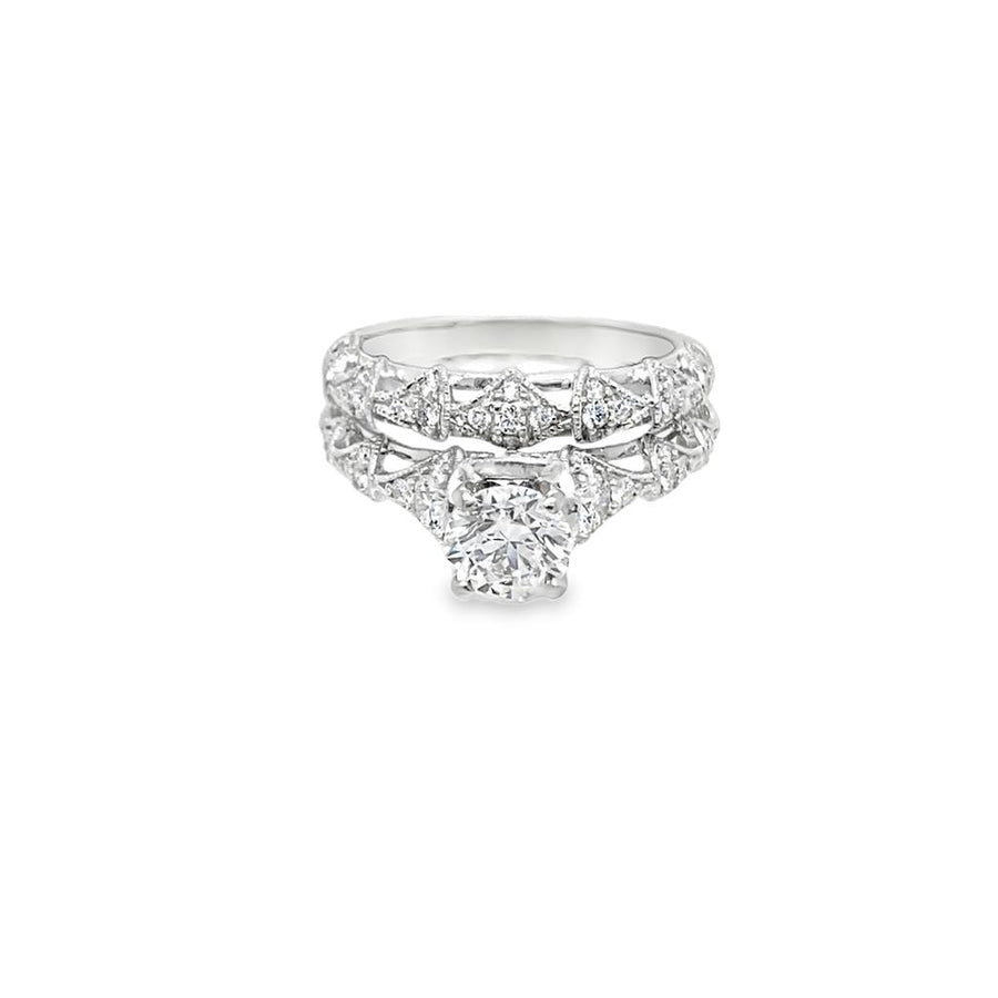 Estate Antique Style Diamond Wedding Set