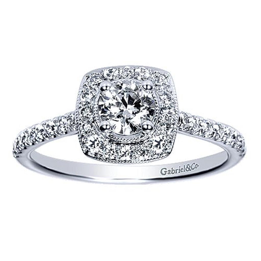 Diamond Halo Engagement Ring