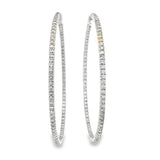Diamond Hoop Earrings