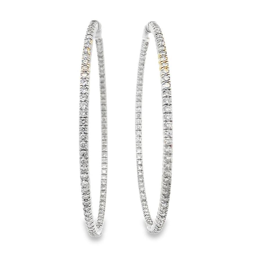 Diamond Hoop Earrings