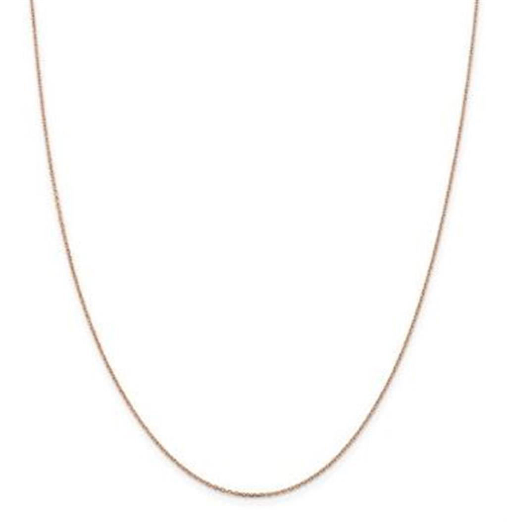 Rosé 14 Karat Diamond Cut Cable Chain