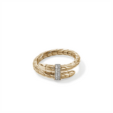 John Hardy Yellow 14 Karat Single Wrap Spear Ring