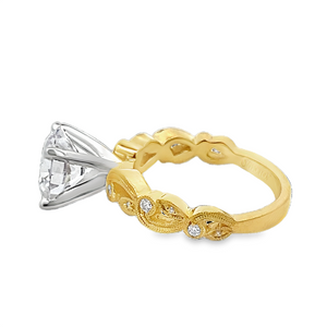 Lady's Two-Tone 22Kt/18Kt Milgrain Ring