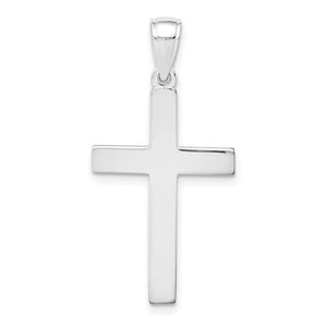 14 Karat White Gold Cross Charm/Pendant