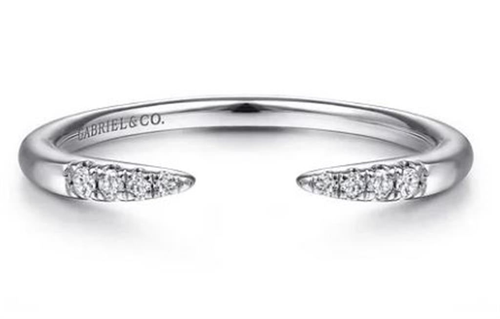 Gabriel & Co Open Diamond Wedding/Anniversary Ring