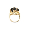 Estate Freeform Onyx and Diamond Ring