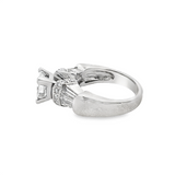 Princess Cut & Baguette Diamond Engagement Ring