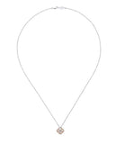 Lady's Rosé 14 Karat Classic Necklace Length 18 With 29 = 0.28TW Round