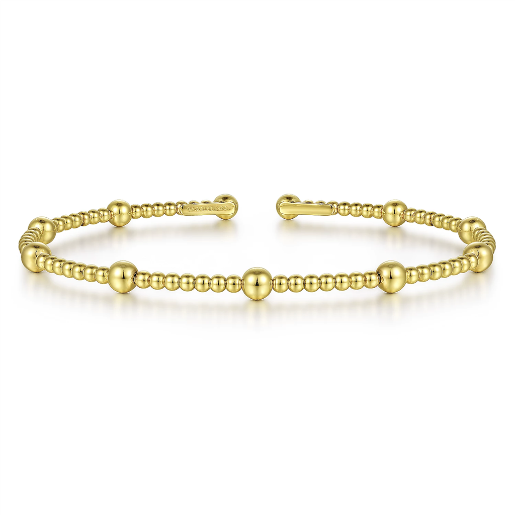 Gabriel & Co. Fashion 14K Yellow Gold Bujukan Split Bangle