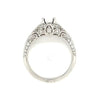 Lady's White 18 Karat Milgrain Vintage Ring