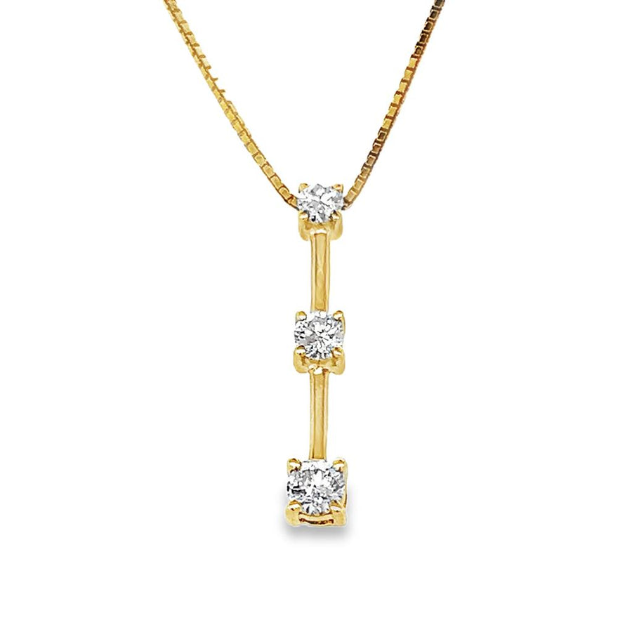 Estate Diamond Drop Necklace