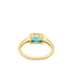 Blue Topaz 14 Karat Yellow Fashion Ring
