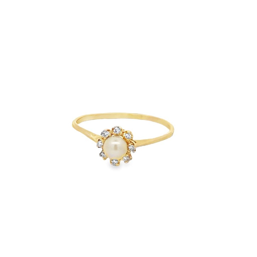 Yellow 10 Karat Yellow Pearl Ring